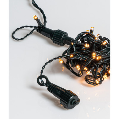 400Led Λαμπάκια Με Επέκταση Και Μετασχηματιστή ip44,Πράσινο Καλώδιο/Θερμό(Amber) Λαμπάκι ,(9cm Απόσταση) 39 Μέτρα (Kelvin: 2.100 - 2.300)