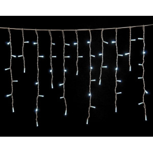 100Led Σταθερή Rubber Ασύμμετρη Κουρτίνα Με Επέκταση Ip65 Και Μπρίζα Σούκο 200 x 70(h)cm,Λευκό Καλώδιο/ Λευκό Λαμπάκι (Kelvin: 6.000 - 10.000)