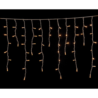 100Led Σταθερή Ασύμμετρη Κουρτίνα Rubber Με Επέκταση Ip65 Και Μπρίζα Σούκο 200 x 70(h)cm,Λευκό Καλώδιο/ Θερμό Λαμπάκι (Kelvin: 2.500 - 2.800)