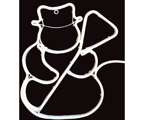 Σταθερός Χιονάνθρωπος Με Led Θερμό Φωτισμό, 50.5cm,Ip44