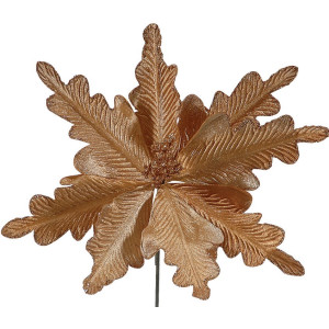 Χάλκινο Χριστουγεννιάτικο Διακοσμητικό Λουλούδι 25cm