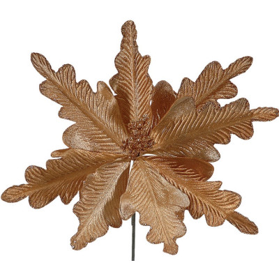 Χάλκινο Χριστουγεννιάτικο Διακοσμητικό Λουλούδι 25cm