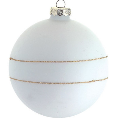 Γυάλινη Χριστουγεννιάτικη Μπάλα 8cm,Σέτ/6