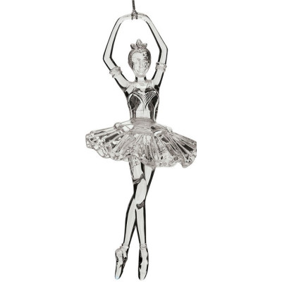 Ακρυλικό Κρεμαστό Χριστουγεννιάτικο Στολίδι Μπαλαρίνα 8 x 18(h)cm ,2 Σχέδια