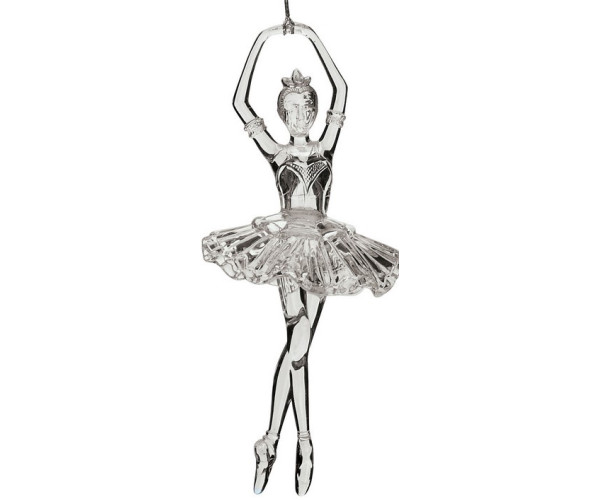 Ακρυλικό Κρεμαστό Χριστουγεννιάτικο Στολίδι Μπαλαρίνα 8 x 18(h)cm ,2 Σχέδια