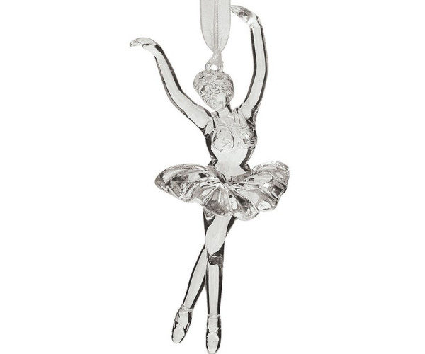 Ακρυλικό Κρεμαστό Χριστουγεννιάτικο Στολίδι Μπαλαρίνα 5 x 13(h)cm ,2 Σχέδια