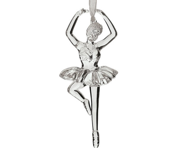 Ακρυλικό Κρεμαστό Χριστουγεννιάτικο Στολίδι Μπαλαρίνα 5 x 13(h)cm ,2 Σχέδια