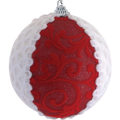 Πλαστική Χριστουγεννιάτικη Μπάλα 8cm,Σέτ/6