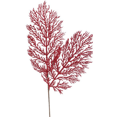 Χριστουγεννιάτικο Διακοσμητικό Κλαδί Φτέρα 20 x 55(h)cm