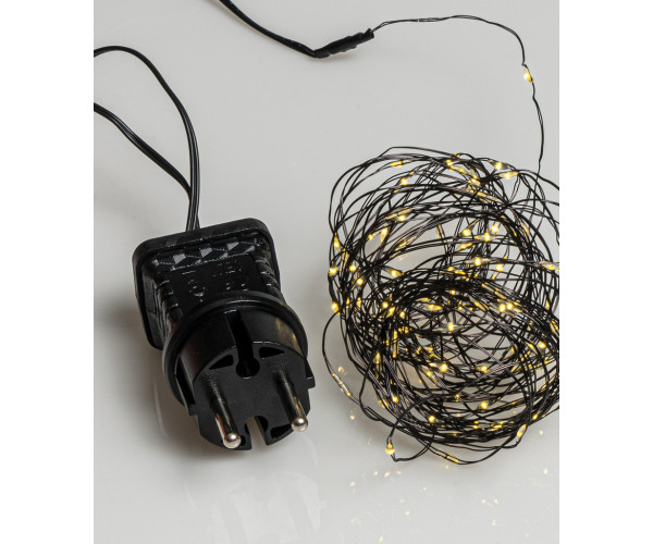 Led Θερμά Χριστουγεννιάτικα Φωτάκια Copper Με Μετασχηματιστή Ip 44 ,10 Μέτρα (Kelvin: 2.500 - 2.800)