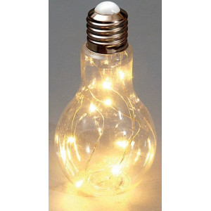Χριστουγεννιάτικη Λάμπα Μπαταρίας Με 10Led Θερμό Φωτισμό 10 x 20cm