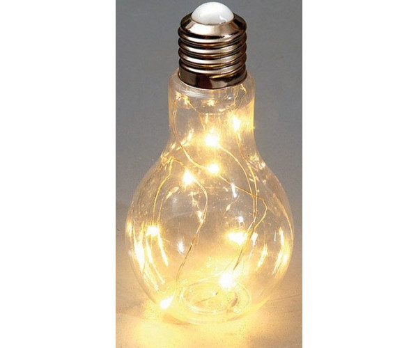 Χριστουγεννιάτικη Λάμπα Μπαταρίας Με 10Led Θερμό Φωτισμό 10 x 20cm