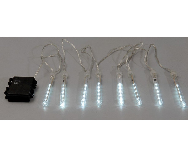 40Led Κουρτίνα Με 8 Tube Διπλής Όψης Με Μπαταρίες ΑΑ Και Χρονοδιακόπτη ,10cm x 210cm 40Led Κουρτίνα Με 8 Tube Διπλής Όψης Με Μπαταρίες ΑΑ Και Χρονοδιακόπτη ,10cm x 210cm