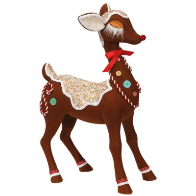 Ζαχαρωτό Επιδαπέδιο Χριστουγεννιάτικο Ελάφι 43 x 27 x 60(h)cm