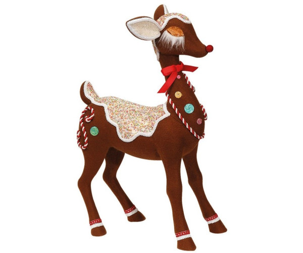 Ζαχαρωτό Επιδαπέδιο Χριστουγεννιάτικο Ελάφι 43 x 27 x 60(h)cm