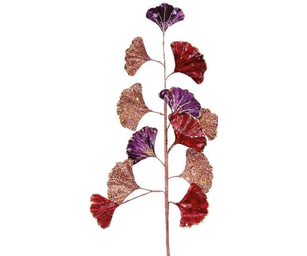 Μώβ Χριστουγεννιάτικο Διακοσμητικό Κλαδί 20 x 80cm