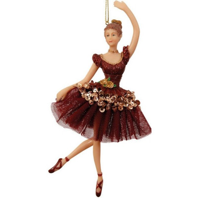 Κεραμικό Κρεμαστό Χριστουγεννιάτικο Στολίδι Μπαλαρίνα 10 x 6 x 17cm