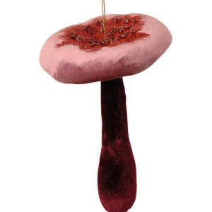 Κρεμαστό Χριστουγεννιάτικο Μανιτάρι 12 x 12 x 17(h)cm