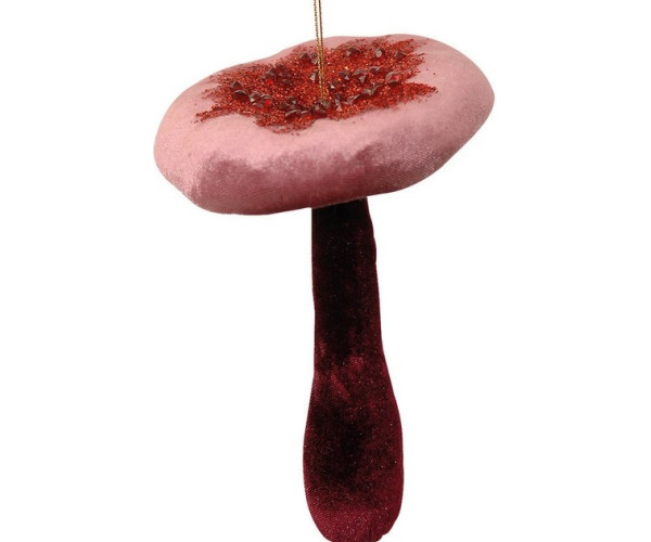Κρεμαστό Χριστουγεννιάτικο Μανιτάρι 12 x 12 x 17(h)cm