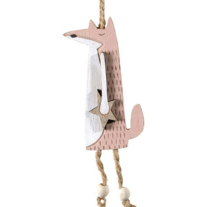 Ξύλινο Κρεμαστό Χριστουγεννιάτικο Στολίδι 5 x 9(h)cm