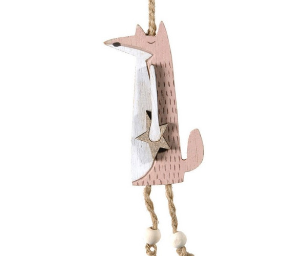 Ξύλινο Κρεμαστό Χριστουγεννιάτικο Στολίδι 5 x 9(h)cm