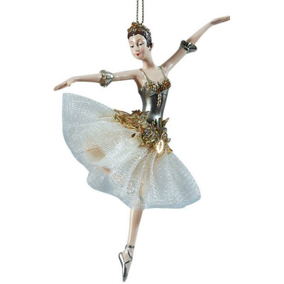 Κεραμικό Κρεμαστό Χριστουγεννιάτικο Στολίδι Μπαλαρίνα 10 x 6 x 17(h)cm
