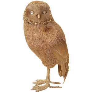 Επιδαπέδιο Χριστουγεννιάτικο Διακοσμητικό Κουκουβάγια 14 x 11 x 25(Η)cm