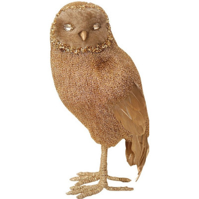 Επιδαπέδιο Χριστουγεννιάτικο Διακοσμητικό Κουκουβάγια 14 x 11 x 25(Η)cm