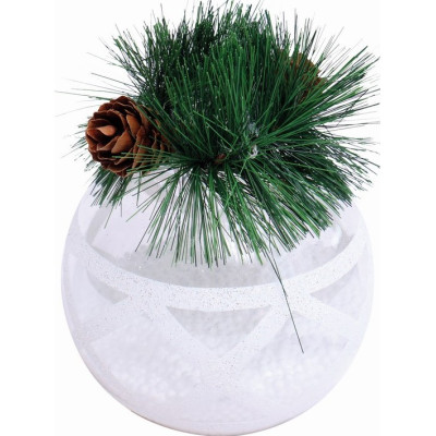 Διάφανη Πλαστική Χριστουγεννιάτικη Μπάλα 8cm,Σέτ/3