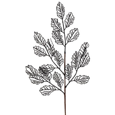 Μάυρο Χριστουγεννιάτικο Διακοσμητικό Κλαδί 29 x 66(h)cm