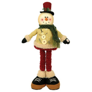 Λούτρινος Χιονάνθρωπος ,Άγιος Βασίλης Και Τάρανδος Με Μουσική 50cm,Σέτ/3