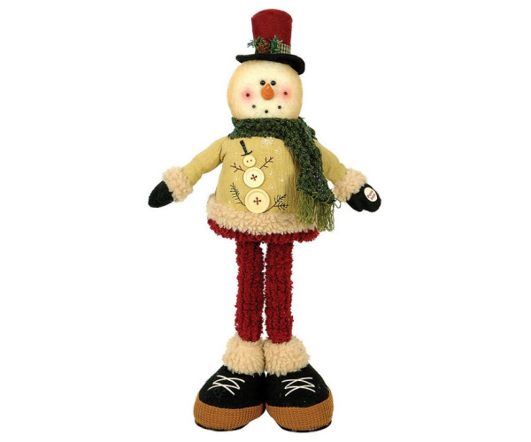 Λούτρινος Χιονάνθρωπος ,Άγιος Βασίλης Και Τάρανδος Με Μουσική 50cm,Σέτ/3