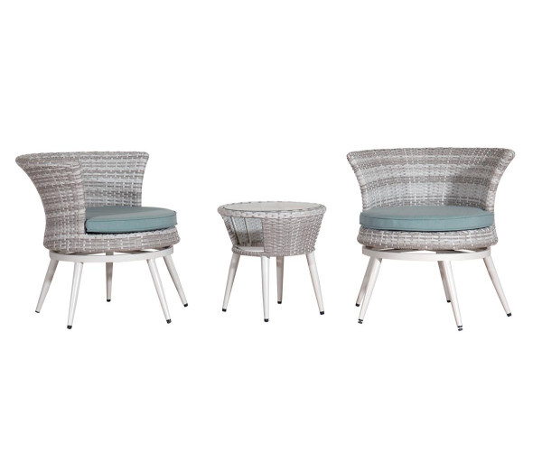 APHRODITE Rattan Καθιστικό Σέτ 3 Τεμαχίων Με Αλουμίνιο Σκελετό Και Περιστρεφόμενες Πολυθρόνες APHRODITE Rattan Καθιστικό Σέτ 3 Τεμαχίων Με Αλουμίνιο Σκελετό Και Περιστρεφόμενες Πολυθρόνες