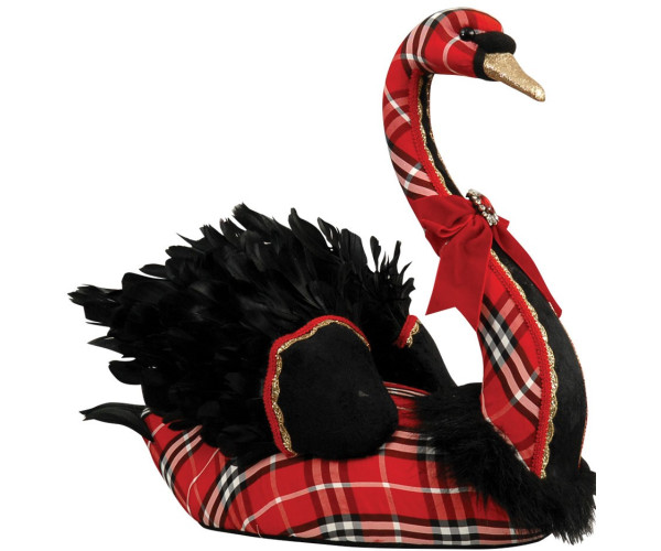 Χριστουγεννιάτικος Διακοσμητικός Κύκνος 50 x 28 x 53(h)cm