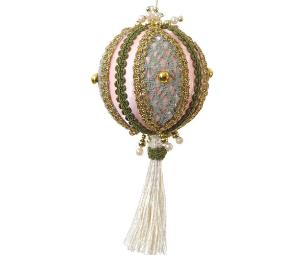 Ρόζ Χριστουγεννιάτικη Μπάλα 8cm