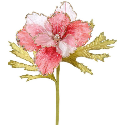 Ρόζ Χριστουγεννιάτικο Λουλούδι 20 x 30cm