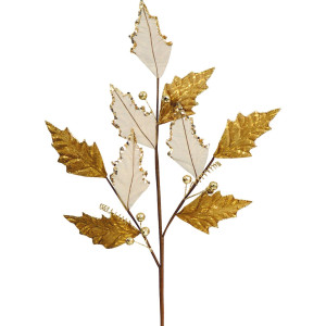 Χρυσό Χριστουγεννιάτικο Διακοσμητικό Κλαδί 72cm