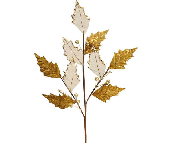 Χρυσό Χριστουγεννιάτικο Διακοσμητικό Κλαδί 72cm
