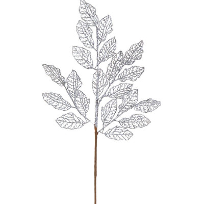 Ασημί Χριστουγεννιάτικο Διακοσμητικό Κλαδί 29 x 66(h)cm