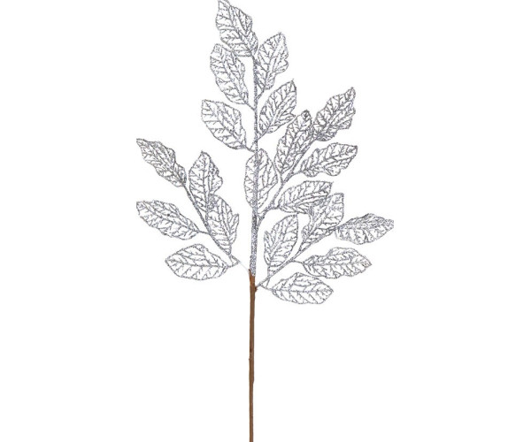 Ασημί Χριστουγεννιάτικο Διακοσμητικό Κλαδί 29 x 66(h)cm