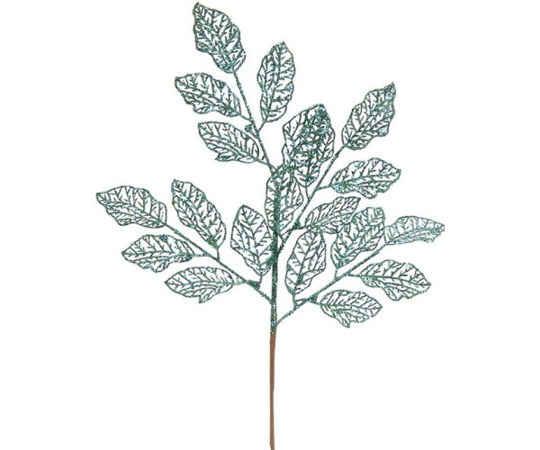 Μπλέ Χριστουγεννιάτικο Διακοσμητικό Κλαδί Φτέρα 29 x 66(h)cm