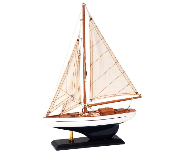 Ξύλινο Παραδοσιακό Καράβι 25 x 6 x 36(h)cm,Χρώμα Λευκό - Καφέ Ξύλινο Παραδοσιακό Καράβι 25 x 6 x 36(h)cm,Χρώμα Λευκό - Καφέ