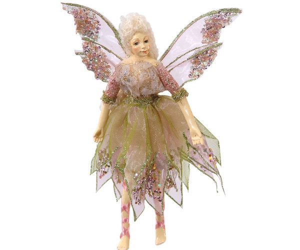 Ρόζ Κρεμαστή Διακοσμητική Νεράιδα 15 x 22cm