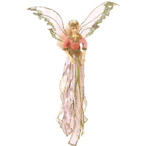 Ρόζ Κρεμαστή Διακοσμητική Νεράιδα 28 x 38cm