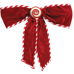 Κόκκινος Χριστουγεννιάτικος Φιόγκος 40 x 6 x 48(h)cm