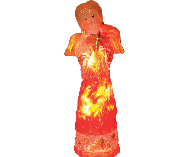 Φωτιζόμενος Ακρυλικός Άγγελος Με Θερμό Φωτισμό 38CM