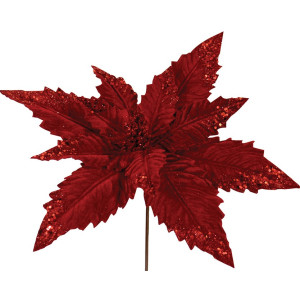 Χριστουγεννιάτικο Διακοσμητικό Λουλούδι 35cm