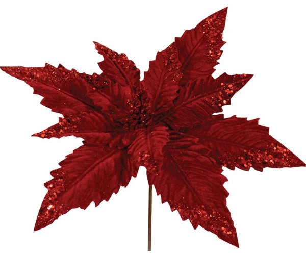 Χριστουγεννιάτικο Διακοσμητικό Λουλούδι 35cm