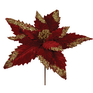 Χριστουγεννιάτικο Διακοσμητικό Λουλούδι 35cm