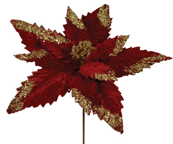 Χριστουγεννιάτικο Διακοσμητικό Λουλούδι 35cm